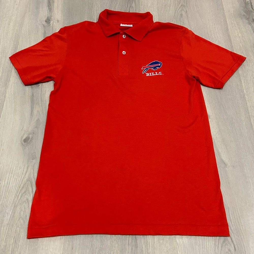 Vintage 1990s Buffalo Bills Polo Shirt, Made in USA